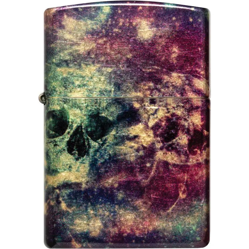 Zippo Galaxy Skull Lighter 46147 - Brass Fusion Galaxy Skull Design for Collectors by Zippo