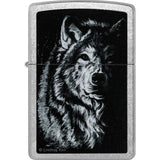 Zippo Lindsay Kivi Wolf Lighter 46149 Street Chrome Finish Premium Gift for Collectors and Fans by Zippo