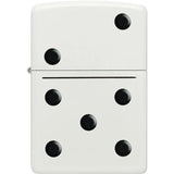 Zippo Domino Lighter 46159 - Matte White Finish, Ultra-Compact Pocket Size, Gift-Ready for Everyday Use by Zippo