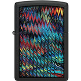 Zippo Paint Pour Lighter 46169 - Black Matte Finish, Boxed Gift For Artists And Crafters by Zippo