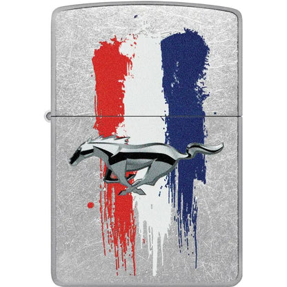 Zippo Ford Design Lighter Street Chrome - Official Licensed Gift For Ford Fans And Collectors by Zippo