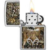 Zippo Realtree Edge Windproof Lighter - Outdoor Camouflage Lighter With Street Chrome Finish by Zippo