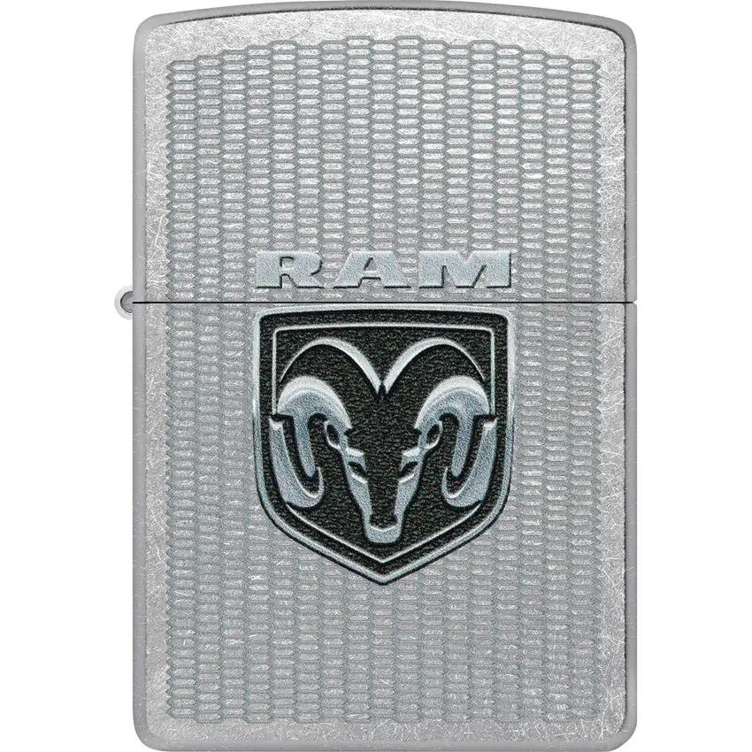 Zippo Ram Logo Lighter Street Chrome - Collectors Edition Gift For Outdoorsmen And Fans by Zippo