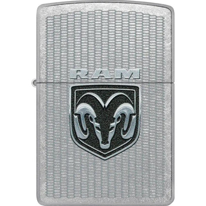 Zippo Ram Logo Lighter Street Chrome - Collectors Edition Gift For Outdoorsmen And Fans by Zippo