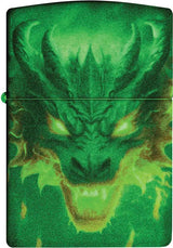 Zippo Glowing Dragon Lighter - Premium Glow In The Dark Display Piece For Collectors And Dragon Fans by Zippo