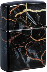 Zippo Fusion Marble Lighter - Compact Pocket Friendly Everyday Carry Marble Design For Collectors by Zippo