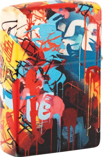 Zippo Street Art Lighter 46257 - Vibrant 540 Color Process Finish, Boxed Gift for Collectors by Zippo