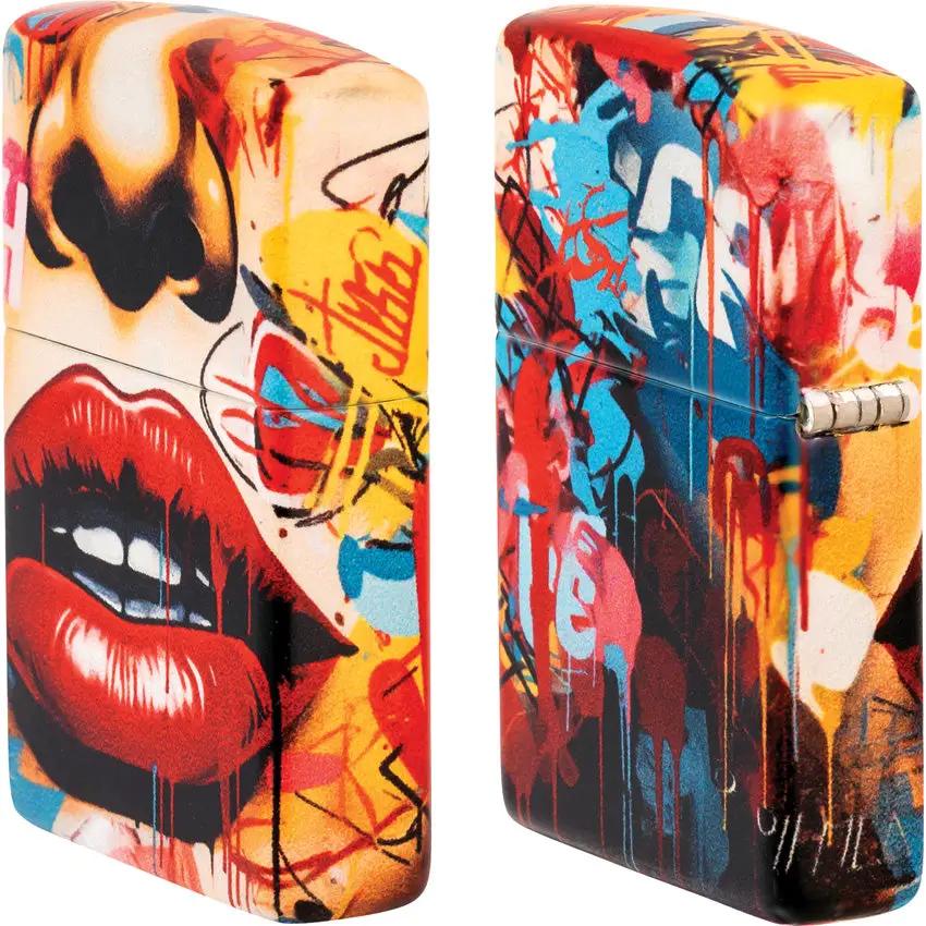 Zippo Street Art Lighter 46257 - Vibrant 540 Color Process Finish, Boxed Gift for Collectors by Zippo