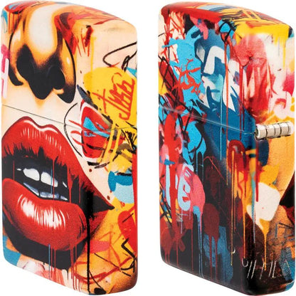 Zippo Street Art Lighter 46257 - Vibrant 540 Color Process Finish, Boxed Gift for Collectors by Zippo