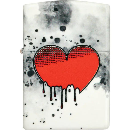 Zippo Love Drip Lighter - Glow In The Dark Finish Gift Boxed For Collectors And Lighters Enthusiasts by Zippo