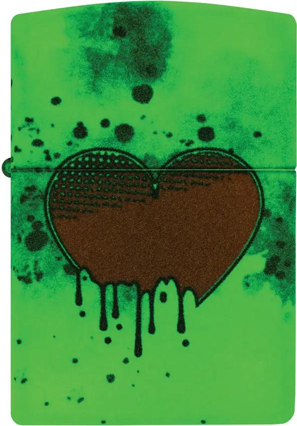 Zippo Love Drip Lighter - Glow In The Dark Finish Gift Boxed For Collectors And Lighters Enthusiasts by Zippo