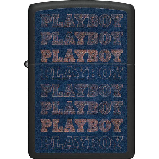 Zippo Playboy Lighter 46272 Matte Black - Black Light Sensitive Surface For Collectors And Lighter Enthusiasts by Zippo