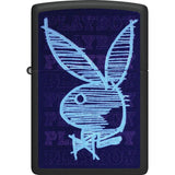 Zippo Playboy Lighter 46272 Matte Black - Black Light Sensitive Surface For Collectors And Lighter Enthusiasts by Zippo