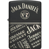 Zippo Jack Daniels Lighter 46279 - Black Matte Premium Laser 360 Design For Collectors by Zippo