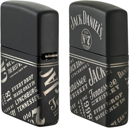 Zippo Jack Daniels Lighter 46279 - Black Matte Premium Laser 360 Design For Collectors by Zippo