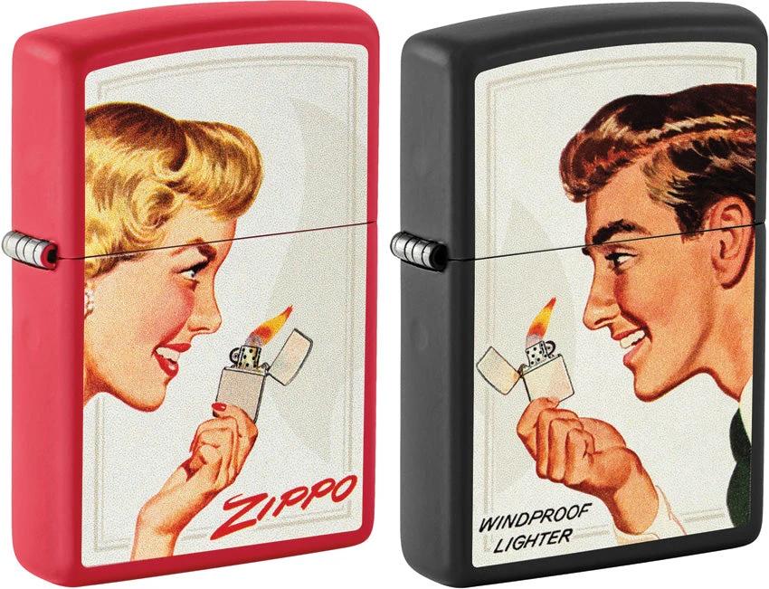 Zippo Vintage Ad Lighter Set 46295 by Zippo
