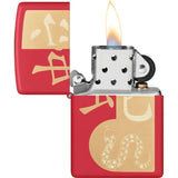 Zippo Year Of The Snake 2025 Lighter Red Matte Finish Collectible Gift Exclusive For Fans by Zippo