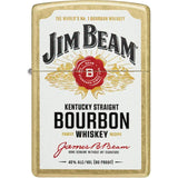 Zippo Jim Beam Label Lighter 46305 - Officially Licensed Whiskey Gift With Premium Brass Finish by Zippo