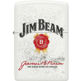 Zippo Jim Beam Rosette Lighter - White Matte Finish Official Licensed Collectors Edition Gift Boxed by Zippo