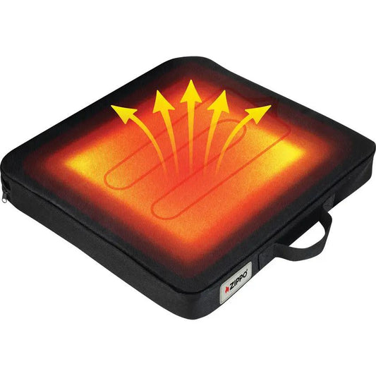 Zippo USB Heated Seat Cushion - Up To 6 Hours Of Warmth With 3 Adjustable Heat Settings For Outdoor Comfort by Zippo