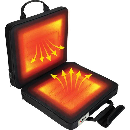 Zippo Double Heated Seat 69005 - Dual Surface USB Powered Heat Up To 12 Hours Outdoors Water Resistant Nylon by Zippo