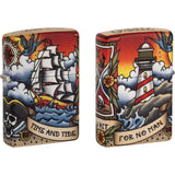 Zippo Nautical Tattoo Lighter - Bold Tattoo Artwork With 540 Color Process For Collectors by Zippo
