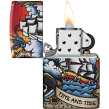 Zippo Nautical Tattoo Lighter - Bold Tattoo Artwork With 540 Color Process For Collectors by Zippo