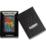 Zippo Street Art Lighter 49605 - Black Matte Windproof Collector Gift Ready For Art Lovers by Zippo
