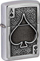 Zippo Ace of Spades Emblem Lighter 49637 by Zippo