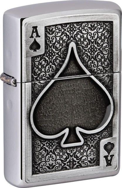 Zippo Ace of Spades Emblem Lighter 49637 by Zippo