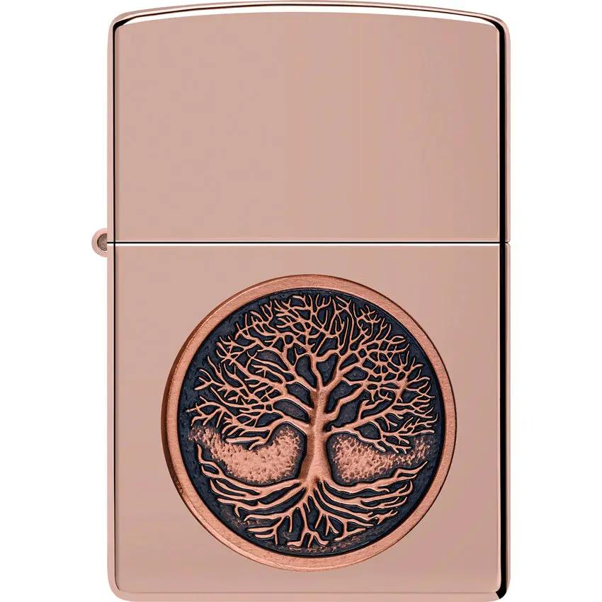 Zippo Tree Of Life Lighter - High Polish Rose Finish Gift Boxed For Collectors And Enthusiasts by Zippo