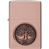 Zippo Tree Of Life Lighter - High Polish Rose Finish Gift Boxed For Collectors And Enthusiasts by Zippo
