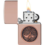 Zippo Tree Of Life Lighter - High Polish Rose Finish Gift Boxed For Collectors And Enthusiasts by Zippo