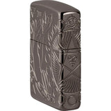 Zippo Armor Lighter - Wicca Design Black Ice Finish Durable Collectible Gift For Occult Practitioners by Zippo