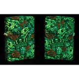 Zippo Skull Crown Design Lighter - Premium 540 Color Wrap Finish For Collectors And Gift Buyers by Zippo