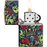 Zippo Skull Crown Design Lighter - Premium 540 Color Wrap Finish For Collectors And Gift Buyers by Zippo