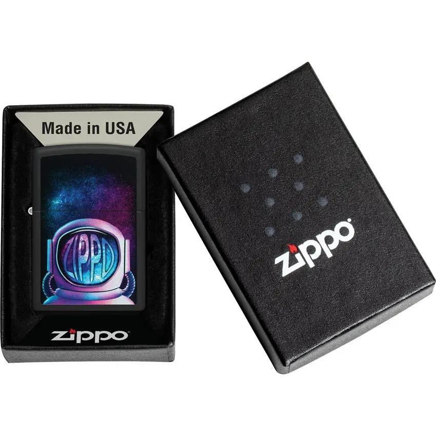 Zippo Astronaut Lighter - Black Matte Finish, Limited Edition Gift For Space Fans And Collectors by Zippo