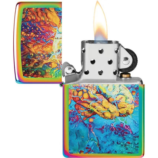 Zippo Psychedelic Brain Lighter - Collectible Premium Edition With Boxed Gift For Enthusiasts by Zippo