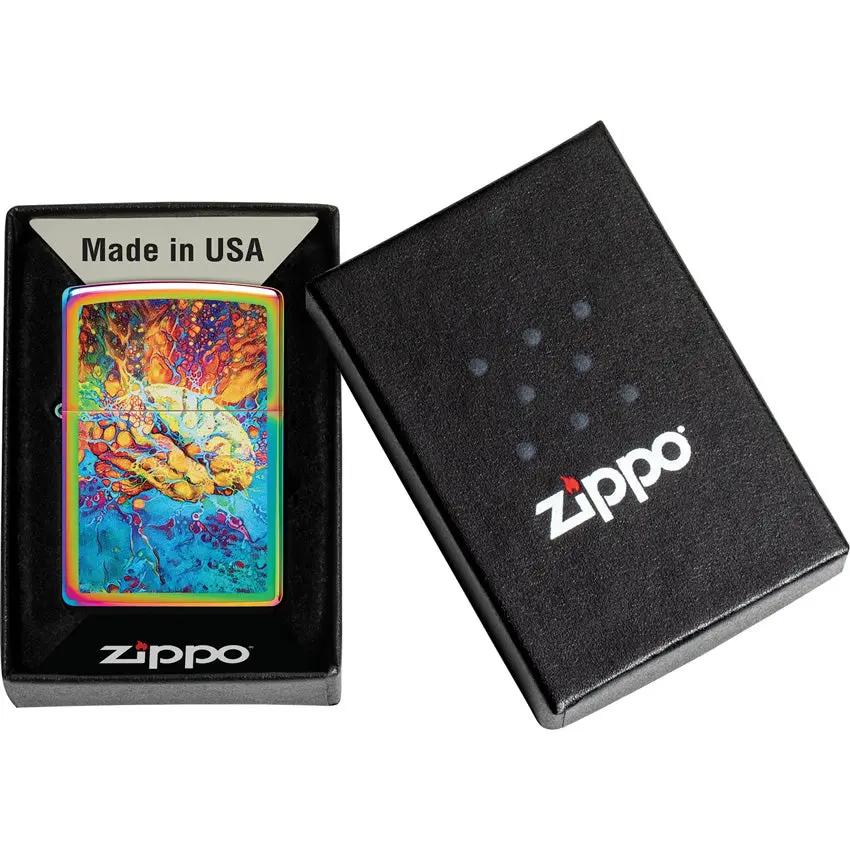 Zippo Psychedelic Brain Lighter - Collectible Premium Edition With Boxed Gift For Enthusiasts by Zippo