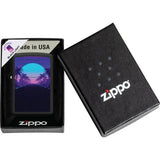 Zippo Sunset Black Light Lighter - UV Scene Reveal Under Ultraviolet Light For Collectors And Gift Buyers by Zippo