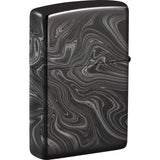 Zippo Marble Pattern Design Lighter - Premium Black Ice Finish for Collectors and Everyday Carry Enthusiasts by Zippo