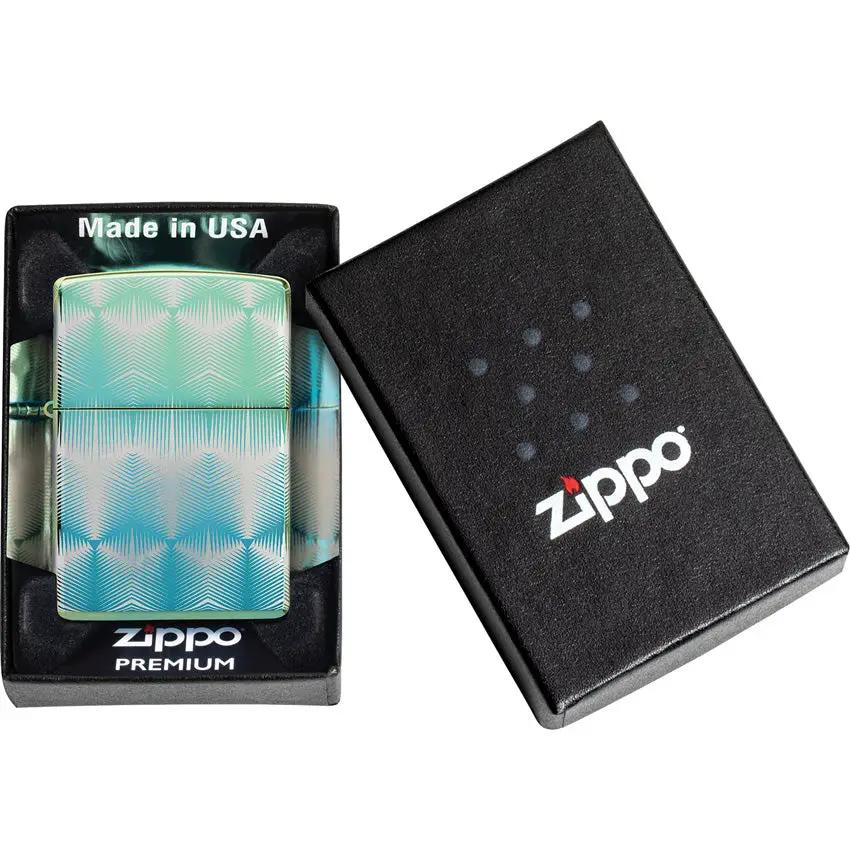 Zippo Classic Teal Lighter - High Polish Teal Finish for Collectors and Outdoors Enthusiasts by Zippo