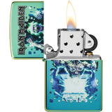 Zippo Iron Maiden Lighter - High Polish Teal Finish Licensed Memorabilia Collector's Item by Zippo