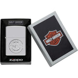 Zippo Harley-Davidson Authentic Licensed Lighter - High Polish Chrome Finish For Biker Enthusiasts by Zippo