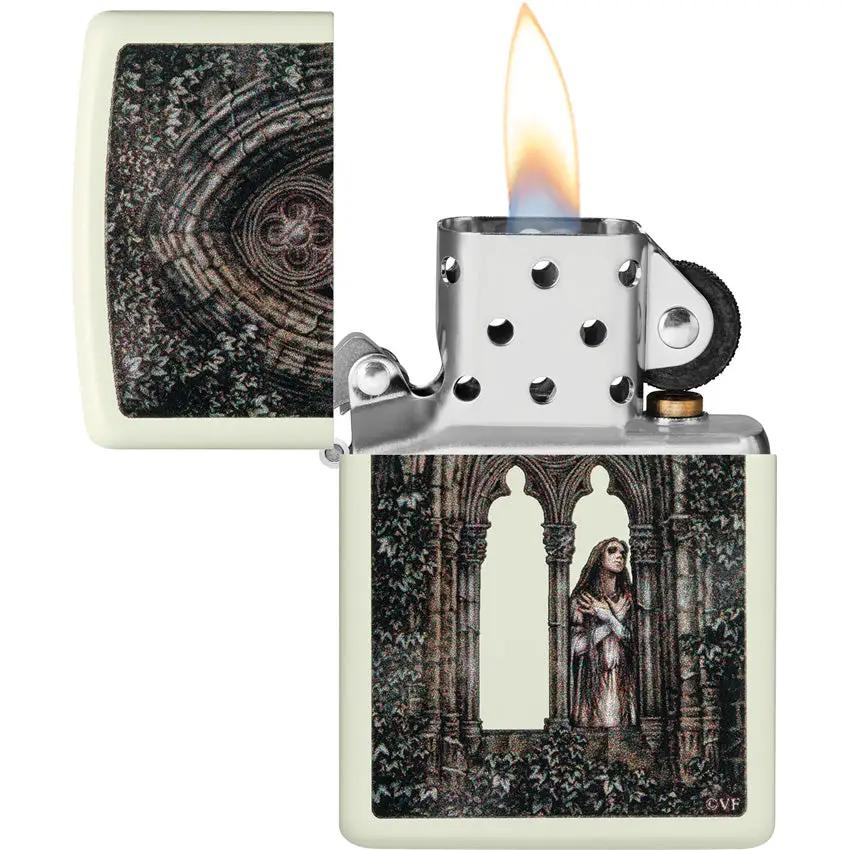 Zippo Victoria Frances Lighter 49836 - Glow In The Dark Finish For Collectors Worldwide by Zippo