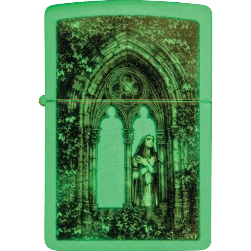 Zippo Victoria Frances Lighter 49836 - Glow In The Dark Finish For Collectors Worldwide by Zippo