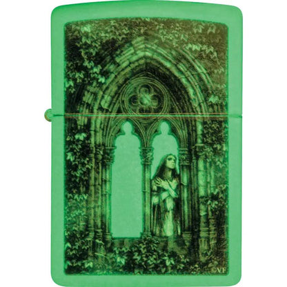 Zippo Victoria Frances Lighter 49836 - Glow In The Dark Finish For Collectors Worldwide by Zippo