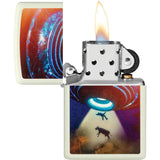 Zippo UFO Design Lighter - Glow In The Dark Boxed Collectors Gift Edition For Sci Fi Fans by Zippo
