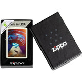 Zippo UFO Design Lighter - Glow In The Dark Boxed Collectors Gift Edition For Sci Fi Fans by Zippo
