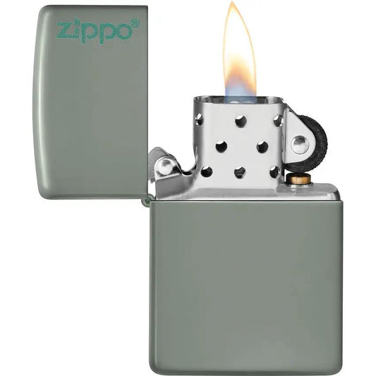 Zippo Classic Lighter Sage Finish - Timeless Design in a Boxed Gift for Collectors and Outdoors Enthusiasts by Zippo